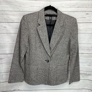 🍁 Josephine Chaus Silk Wool Blazer Lined Jacket Coat sz 4